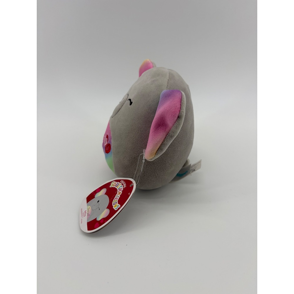 Squishmallows Mila Elephant Plush Kids 5 Inch Grey Rainbow Valentine Hearts 2022 - Picture 2 of 8